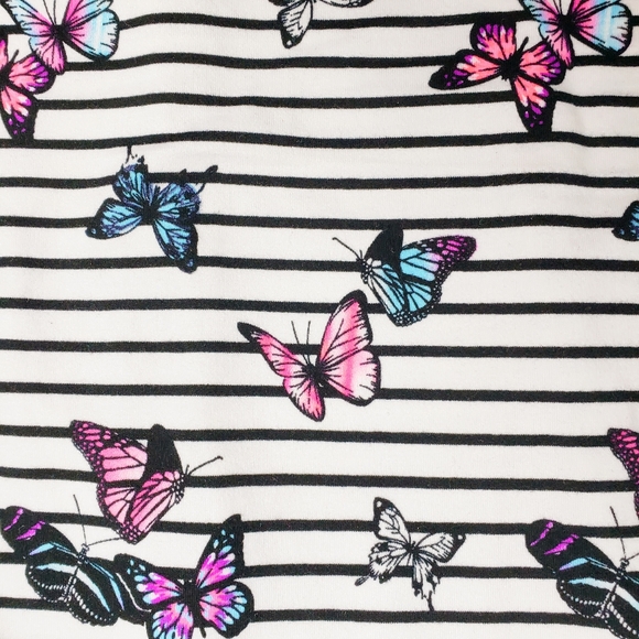 Girls Butterfly Dress and Demin Vest Set Size 7 - Picture 6 of 7